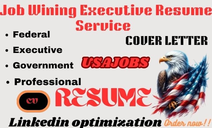 Bestseller - write a federal, government, executive, military, usajobs and ats resume CV