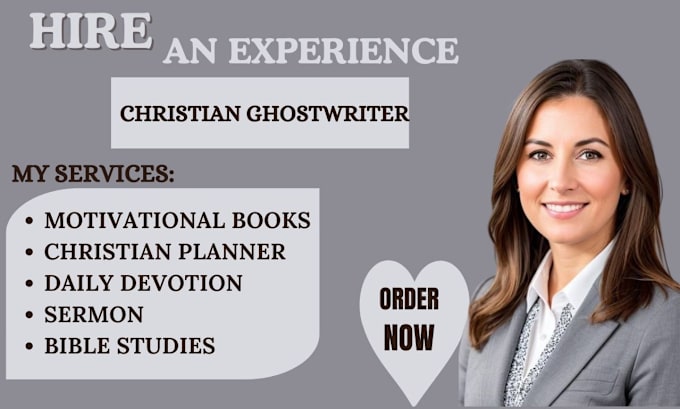 Gig Preview - Be your christian ebook writer devotional ghostwriter