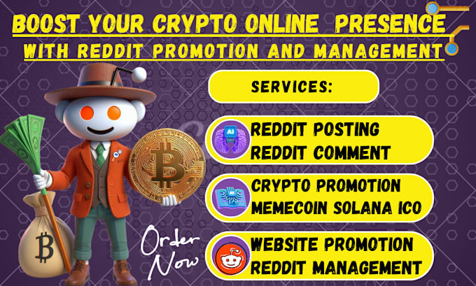 Bestseller - boost business crypto memecoin website seo solana pump ico via reddit management