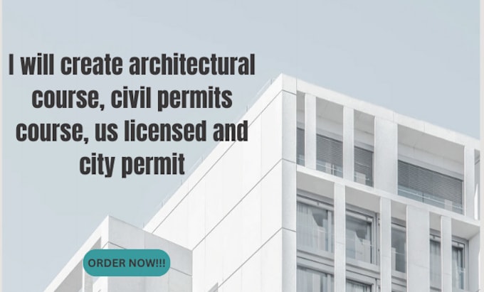 Bestseller - create architectural course, civil permits course, us licensed and city permit