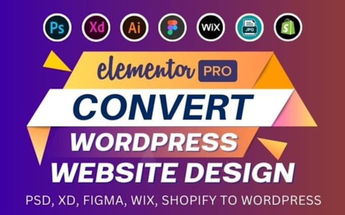 Gig Preview - Convert migrate figma to elementor pro, xd, psd figma to wordpress,figma to divi