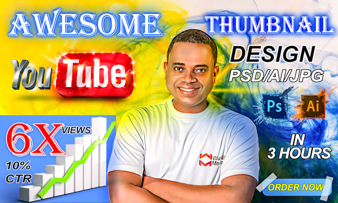 Gig Preview - Design professional eye catching youtube thumbnail