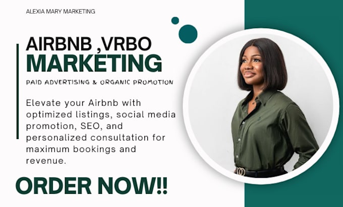 Gig Preview - Airbnb marketing, airbnb promotion, airbnb listing, vrbo booking