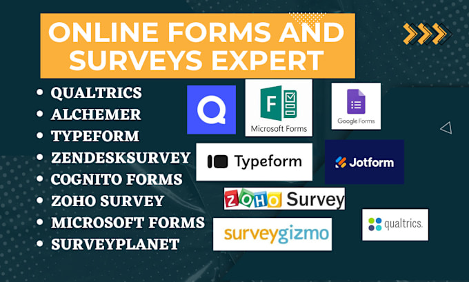 Gig Preview - Do alchemer qualtrics cognito forms typeform hotjar zendesk survey zoho survey