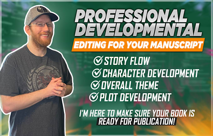 Gig Preview - Be your professional developmental book editor