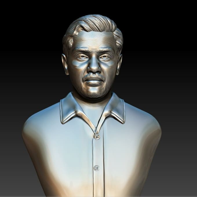 Gig Preview - Sculpt 3d head 3d bust model in zbrush and blender for 3d printing