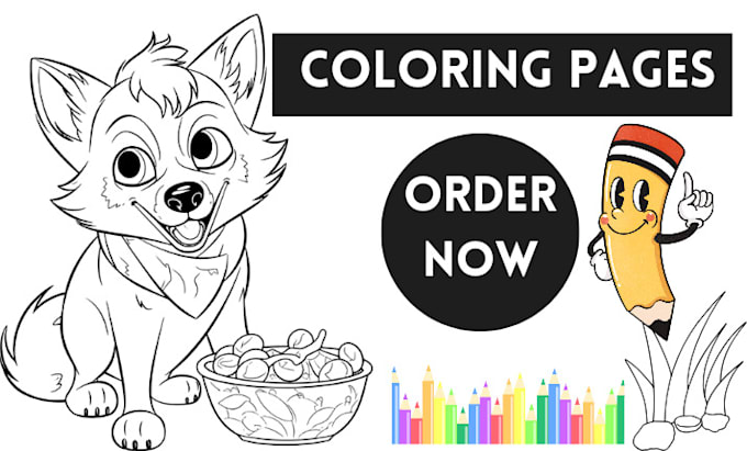 Gig Preview - Draw amazing coloring book pages illustration for adults