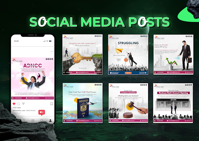 Gig Preview - Design professional soical media post templates, attractive