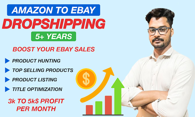 Gig Preview - Do amazon, walmart, homedeport to ebay dropshipping listings