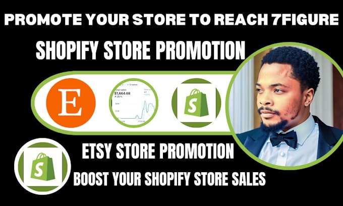 Gig Preview - Etsy shop promotion shopify store marketing boost shopify sales etsy promotion