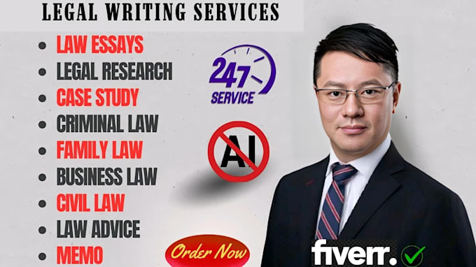 Gig Preview - Do law essay, UK, US law essays, legal research, case study, memo, company law