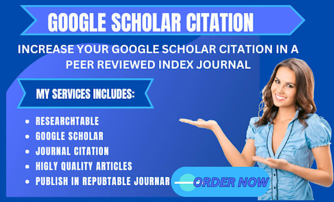 Gig Preview - Publish your research articles in a peer reviewed google scholar indexed journal