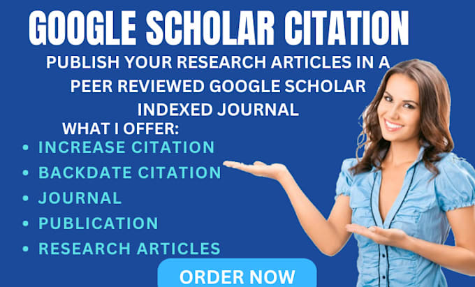 Gig Preview - Increase your google scholar citation in a peer reviewed index journal