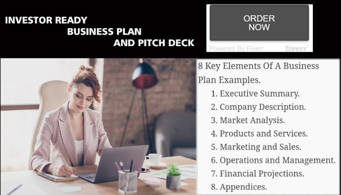 Gig Preview - Write you an investor ready business plan, and pitch deck