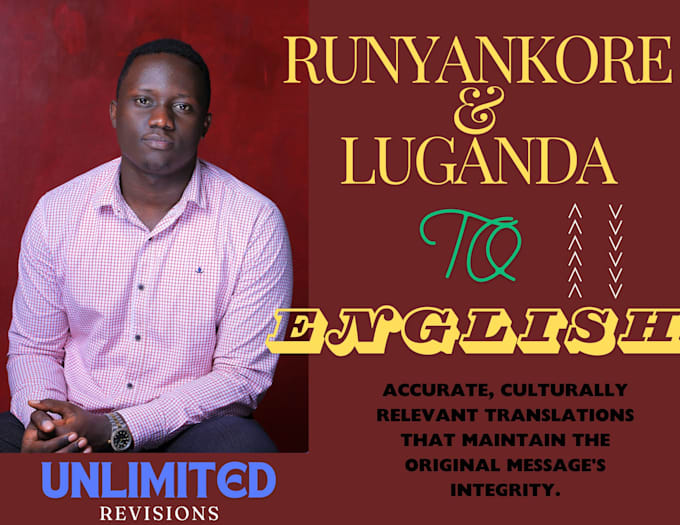 Gig Preview - Translate from english to luganda and runyankore