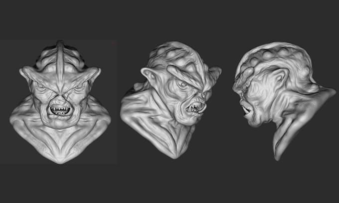 Gig Preview - Sculpt 3d creature, zbrush sculptor, sculpt monster, adult toy, dnd for 3d print