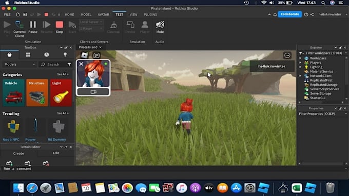 Gig Preview - Create a full roblox game with script, roblox map and model in roblox studio