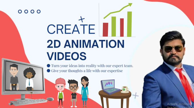 Gig Preview - Create 2d animated explainer video and whiteboard animation