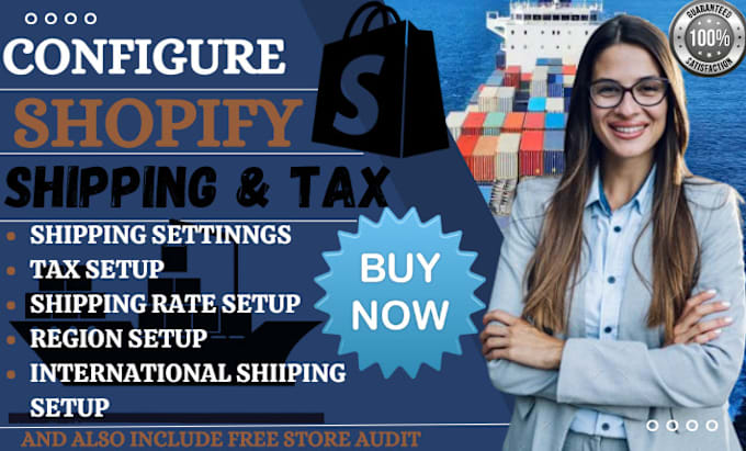 Gig Preview - Setup your shopify shipping and tax configuration on shopify store with free sa