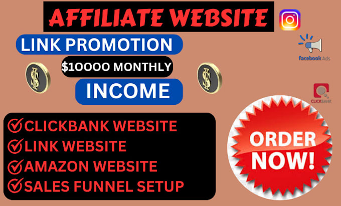 Gig Preview - Boost clickbank and amazon affiliate marketing sales funnel affiliate