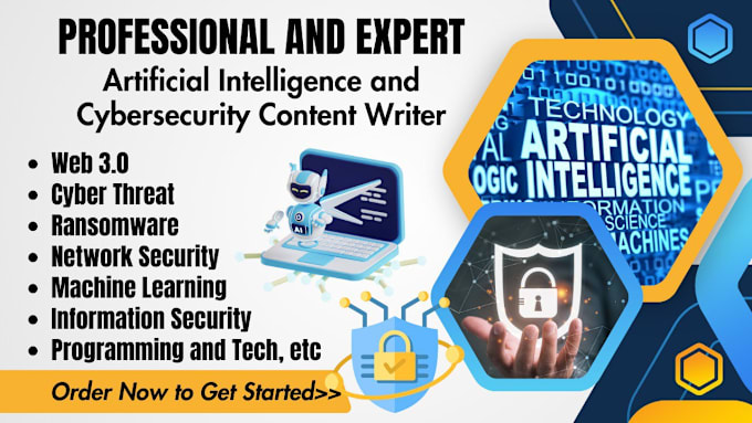 Gig Preview - Write article on artificial intelligence robotics cybersecurity data science iot