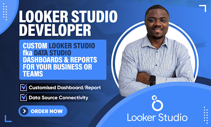 Gig Preview - Build a custom looker studio fka data studio dashboard