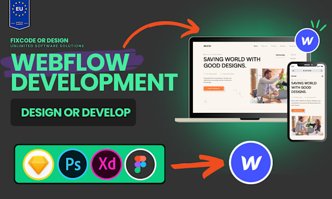 Gig Preview - Create, redesign, update, or fix your webflow website, figma to webflow expert