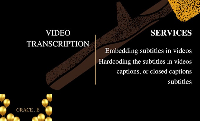 Gig Preview - Do videos transcription, provide closed captions, subtitles as srt vtt etc