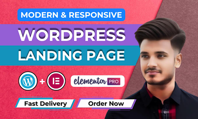 Gig Preview - Create a landing page design by wordpress expert