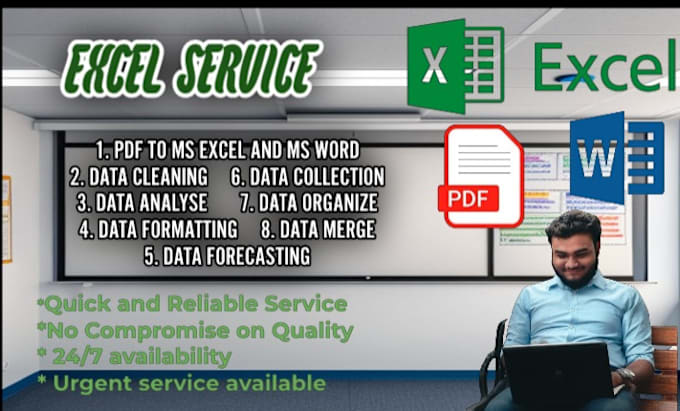 Gig Preview - Clean, format, merge and can edit your raw excel, word data