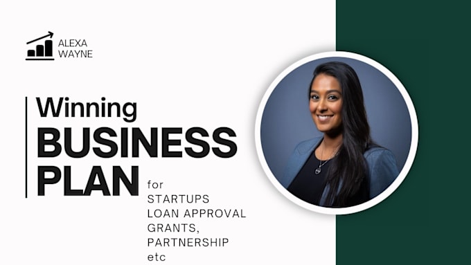 Gig Preview - Write business plan for startups, loan and grant as a business plan writer