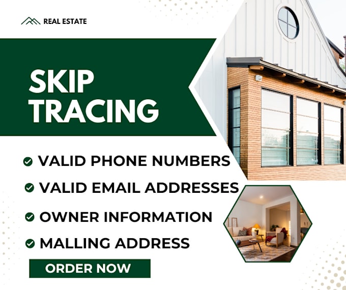 Gig Preview - Do real estate skip tracing