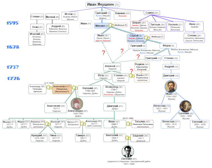 Gig Preview - Make you a family tree in different forms