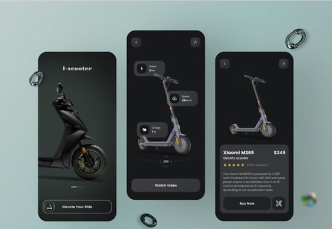 Gig Preview - Build scooter sharing app, ev charging app, bike sharing, ride app, fuel website