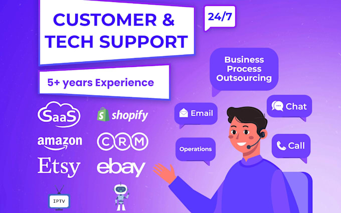 Gig Preview - Provide customer support service  via email, live chat, and call