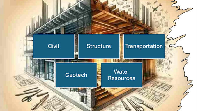 Gig Preview - Do civil,structure,transportation,soil,water resources engineering projects