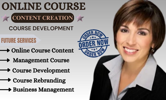 Gig Preview - Create human resource management courses, business management and course rebrand