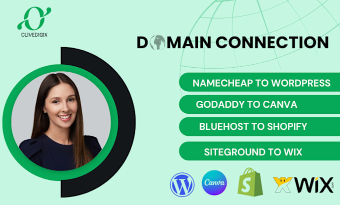 Gig Preview - Connect domain to shopify domain transfer to wix , wordpress web hosting