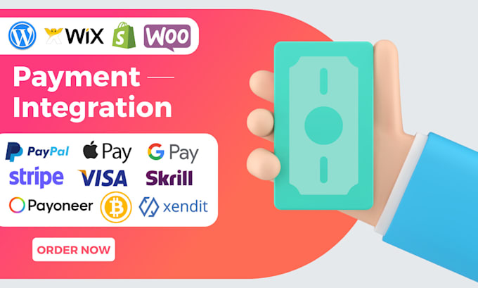 Gig Preview - Payment gateway integration apple pay, stripe, paypal in wordpress wix shopify