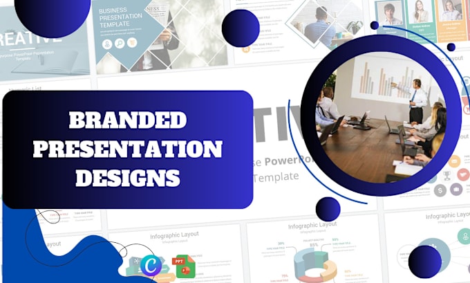 Gig Preview - Create branded powerpoint presentations and canva presentations slide redesign