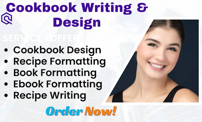 Gig Preview - Write, format and design for your cookbook and ebook