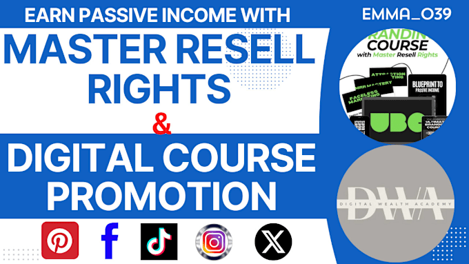 Gig Preview - Promote master resell rights and digital products for passive income