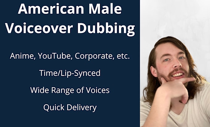 Gig Preview - Dub or lip sync your voice over with an american male accent