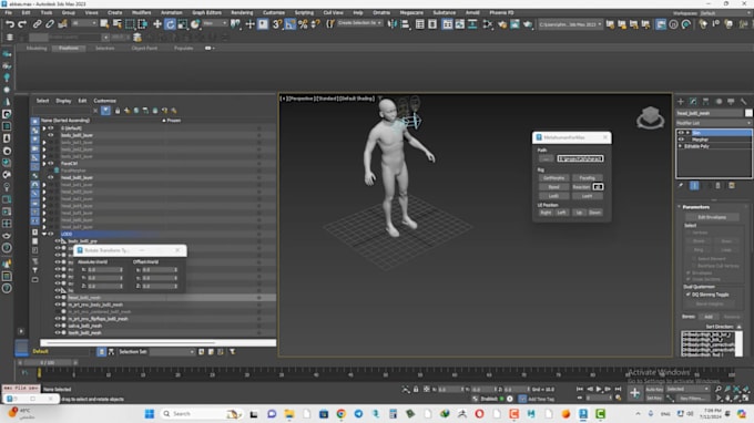 Gig Preview - Ue modular control rig for game characters, face rigging, ik fk rig, shapekeys