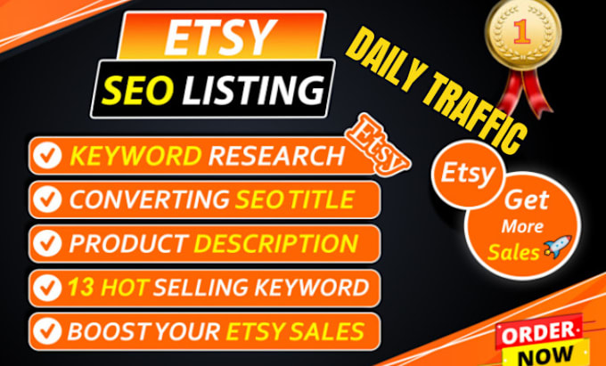 Gig Preview - Do etsy ads to promote your etsy shop and increase your brand and etsy sales