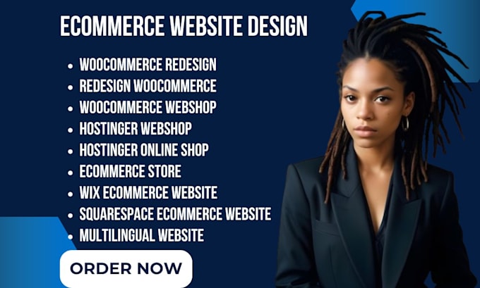 Gig Preview - Redesign woocommerce shop hostinger online webshop wix shopify ecommerce website