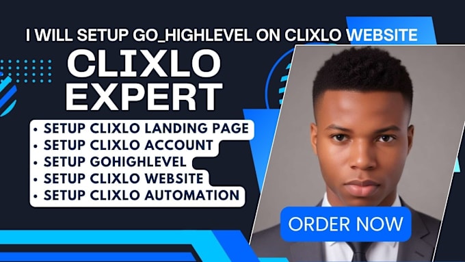 Gig Preview - Clixlo sales funnel transfer gohighlevel to clixlo landing page clixlo website