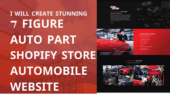 Gig Preview - Create stunning 7 figure auto part shopify store automobile website