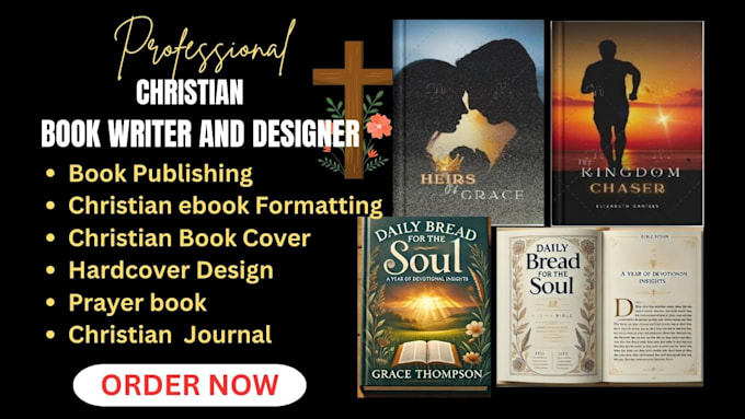 Gig Preview - Write, format, design christian ebook daily devotion prayer book journal for kdp