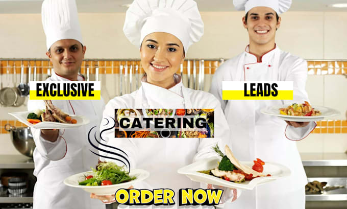 Gig Preview - Generate catering leads catering landing page  event planning catering website